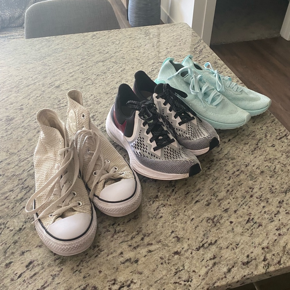 Nike and Converse shoes